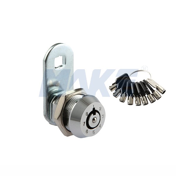 Tubular key code changeable gambling cam lock MK116BS