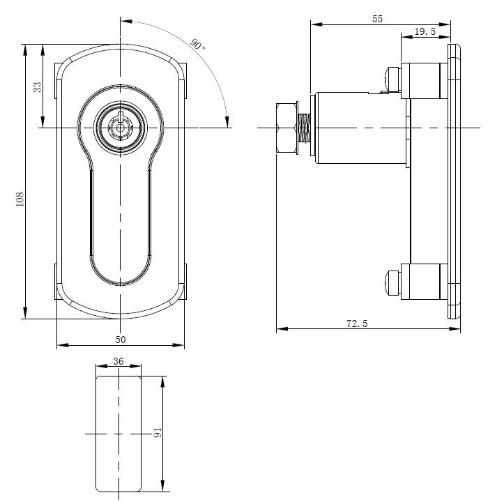 New style vending machine lock MK214 - Vending Machine Lock - 1